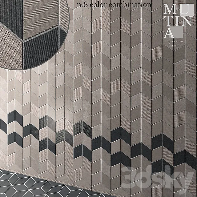 Tile TEX by Mutina - set 04 3D Model