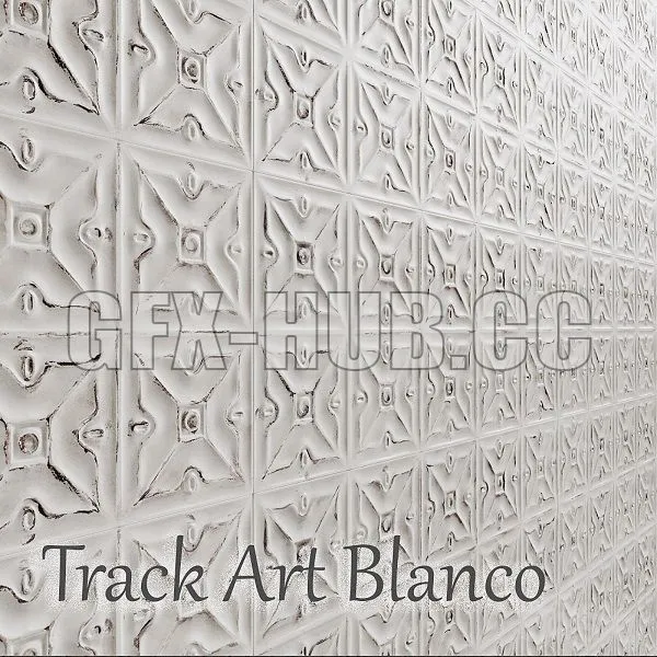 Tile Track Art Blanco 3D Model