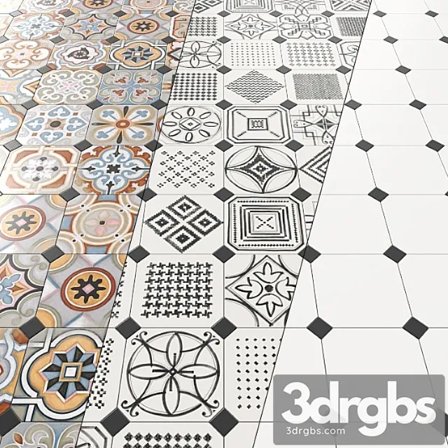 Tile vives vodevil (geometry). 3D Model Download