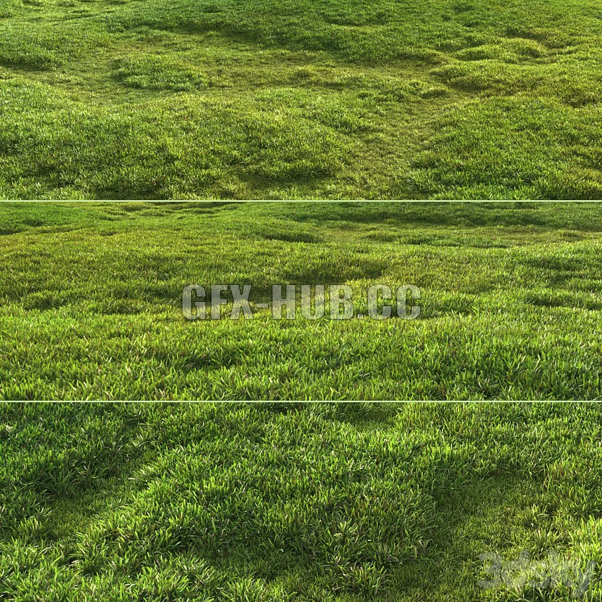 Tileable grass 3D Model