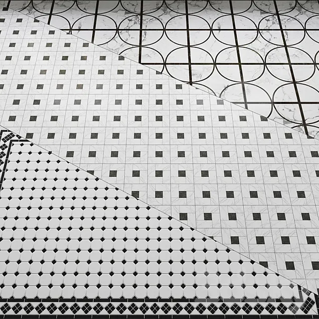Tiles. Set 1 3D Model