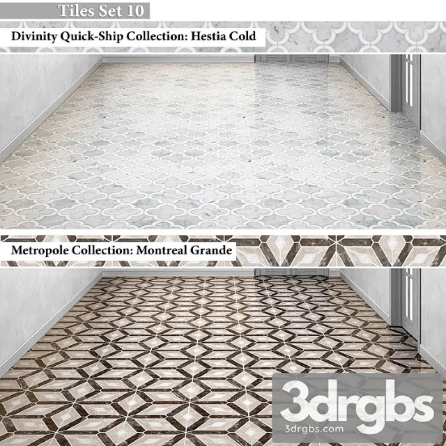Tiles set 10 3D Model Free