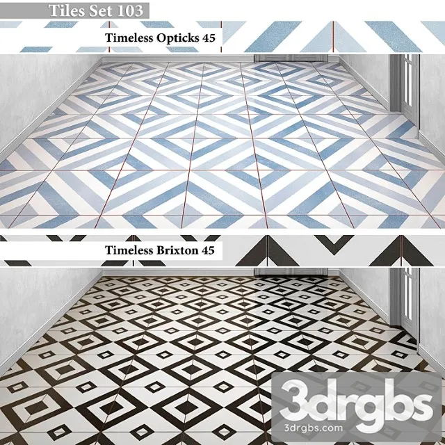 Tiles set 103 3D Model Free