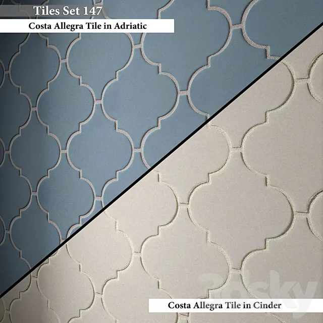 Tiles set 147 3DModel