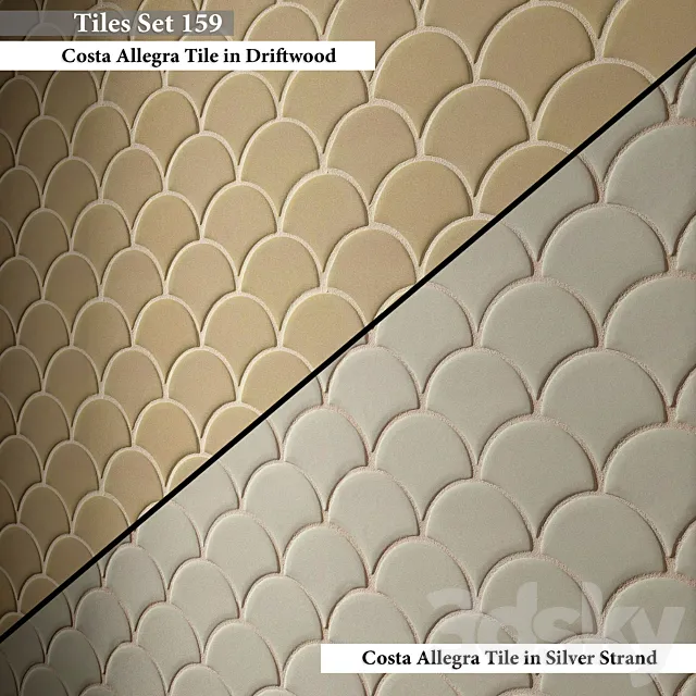 Tiles set 159 3D Model