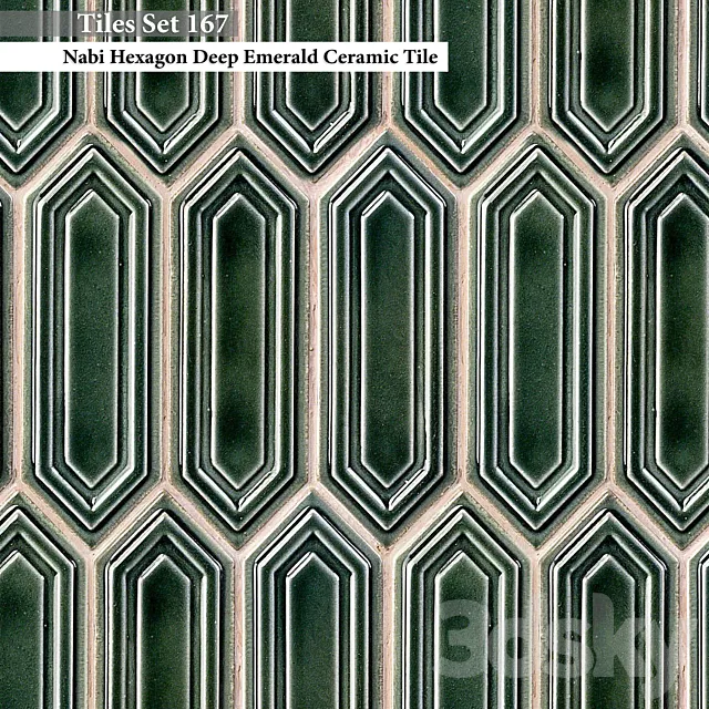 Tiles set 167 3D Model