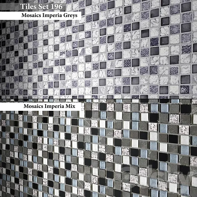 Tiles set 196 3D Model