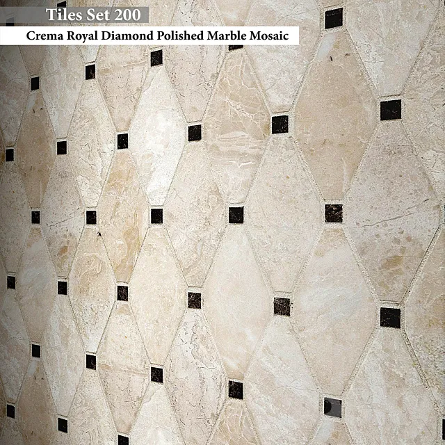 Tiles set 200 3D Model