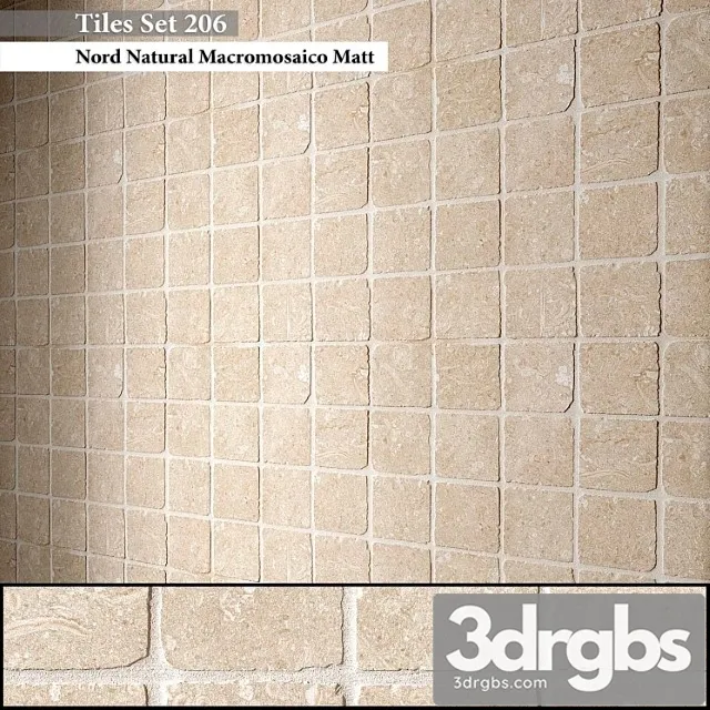 Tiles set 206 3D Model Download