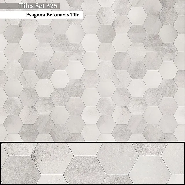 Tiles set 325 3D Model