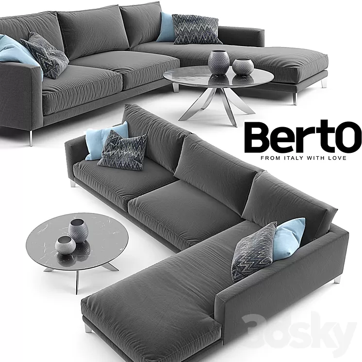 TIME BREAK SECTIONAL SOFA 3D Model