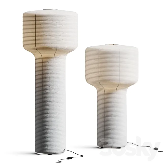 Time & Style Tourou Floor Lamps 3D Model