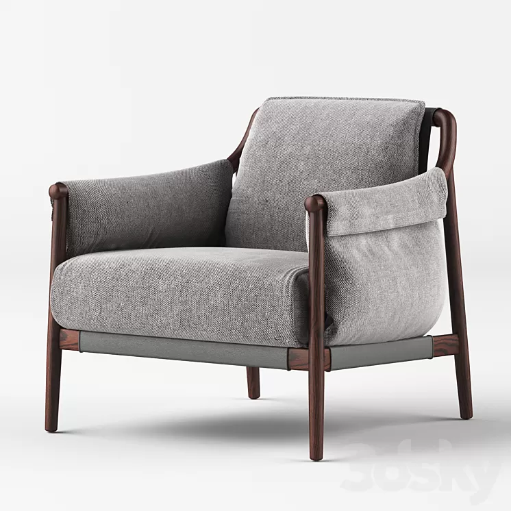 Times Lounge by Poltrona Frau 3D Model