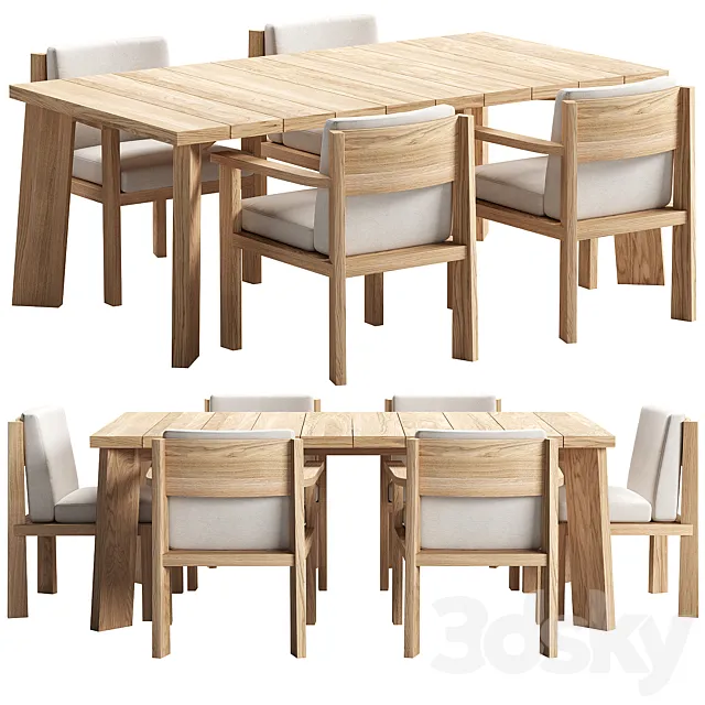 Timme Dining Set _ Piet Boon 3D Model