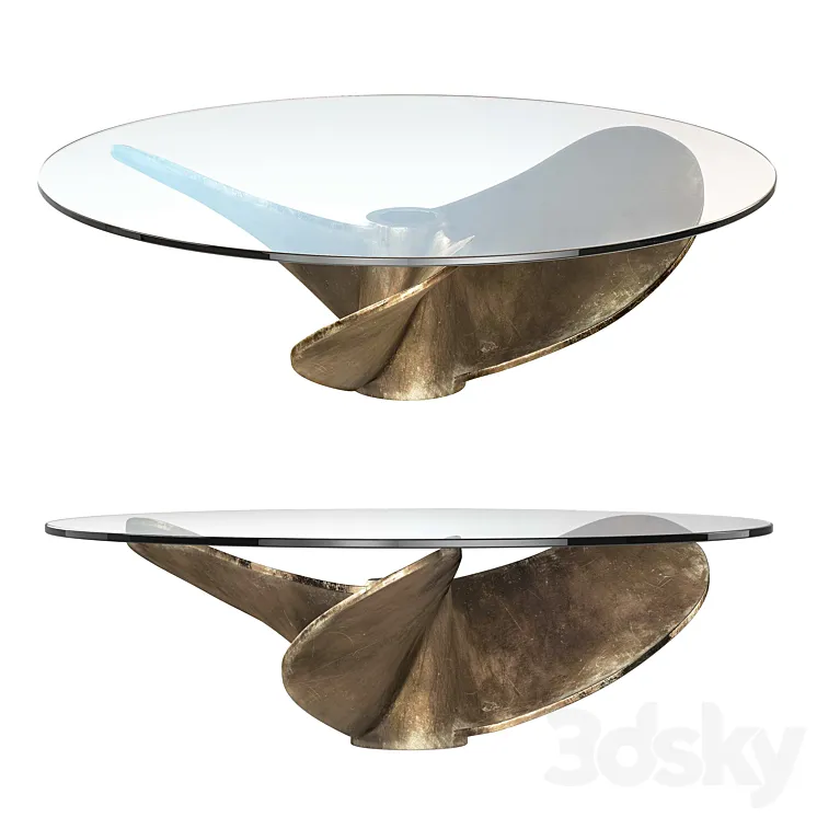 Timothy Oulton - Junk Art Propeller Coffee Table 3D Model Free