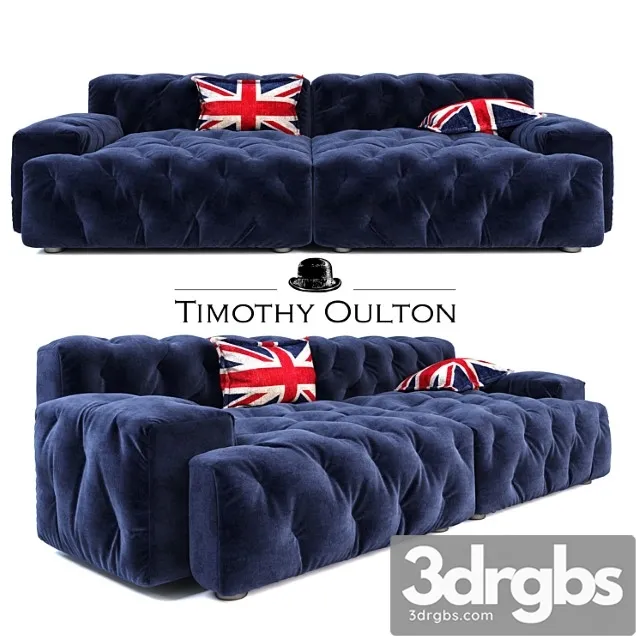 Timothy Oulton Pincushion Sectional Sofa 3D Model Free