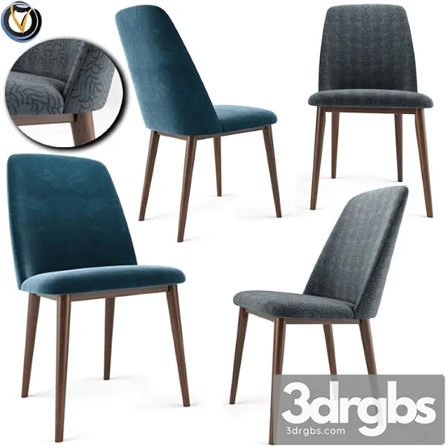 Tintori mid century modern dining chair 2 3D Model Free