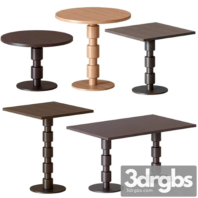 Tirolo berlino tables set 2 3D Model Free