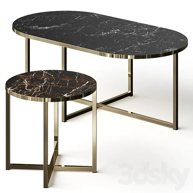 Tirolo Denver Coffee Tables 3DModel