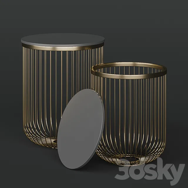 To4rooms basket table 3D Model
