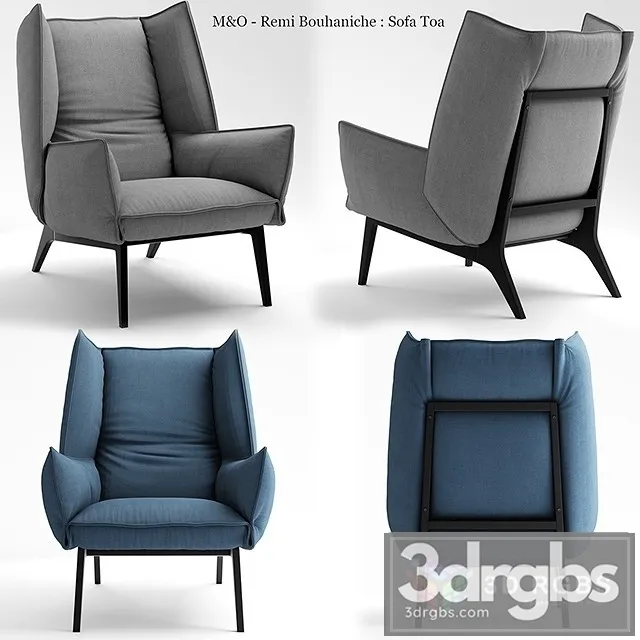 Toa Armchair by Ligne Roset 3D Model Free