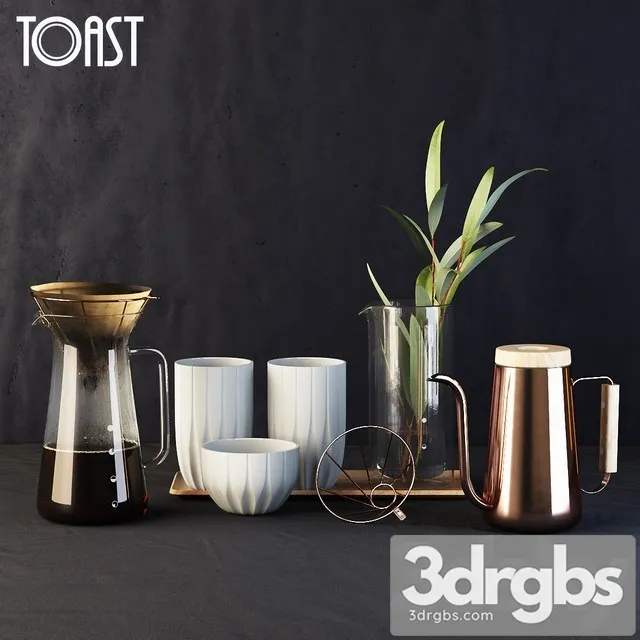 TOAST Coffee Dripper Set 3D Model Free