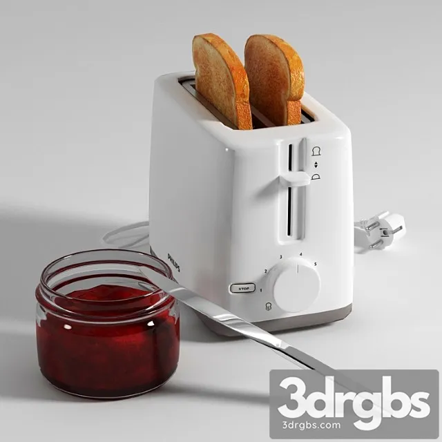 Toaster Philips HD2595 3D Model Free