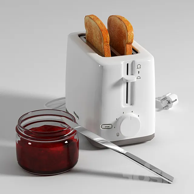 Toaster Philips_HD2595 3DModel