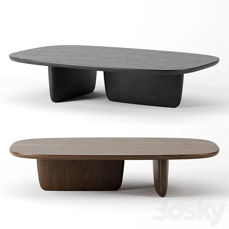 Tobi ishi coffee table by B&B italia 3D Model
