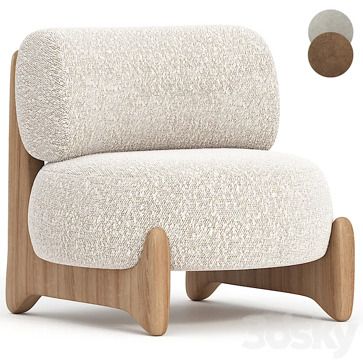 Tobo Armchair 3D Model Free