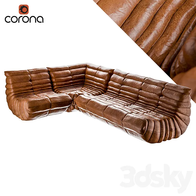 Togo sofa by Ligne Roset 3D Model