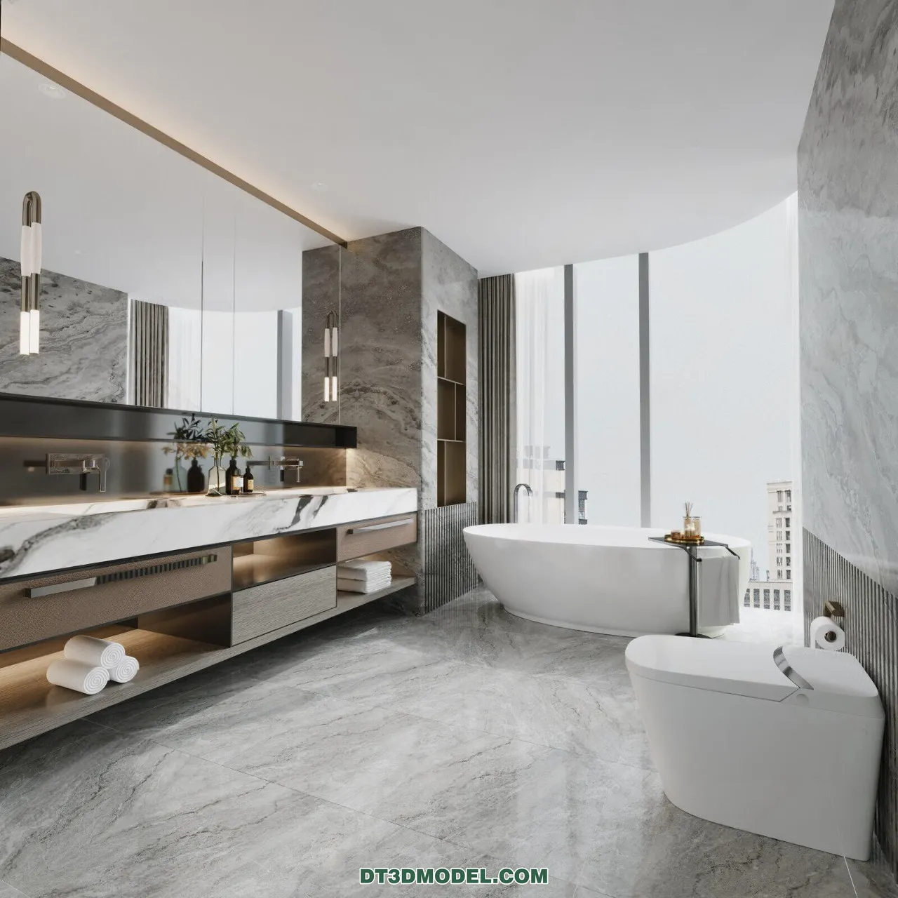 TOILET - 3D Model For Interior Design - 11407