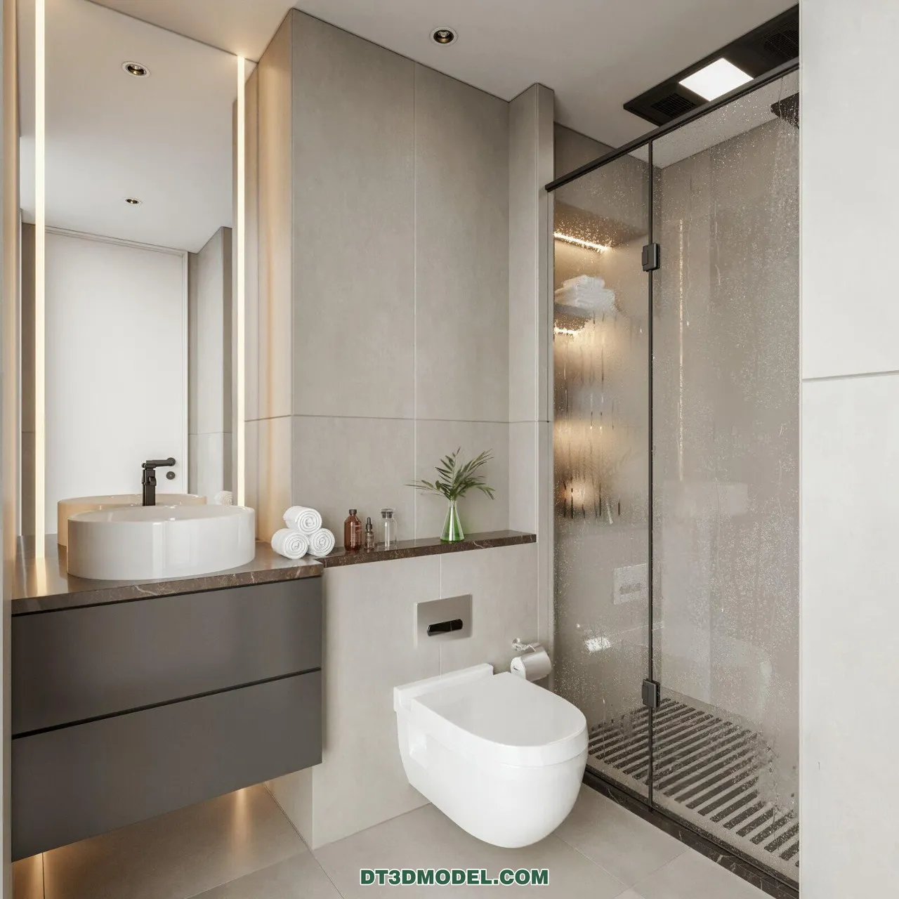 TOILET - 3D Model For Interior Design - 11410