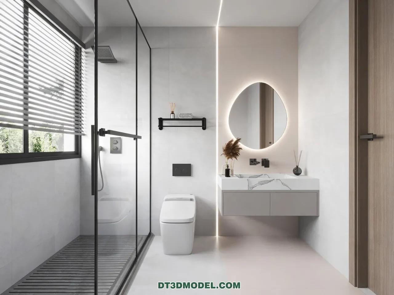 TOILET - 3D Model For Interior Design - 11414