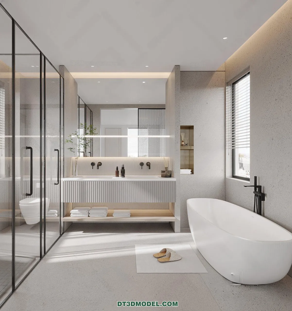 TOILET - 3D Model For Interior Design - 11417