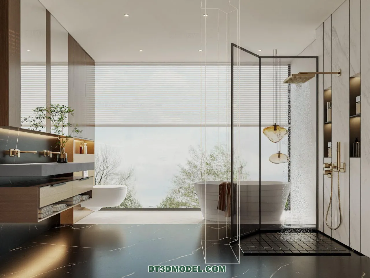 TOILET - 3D Model For Interior Design - 11422