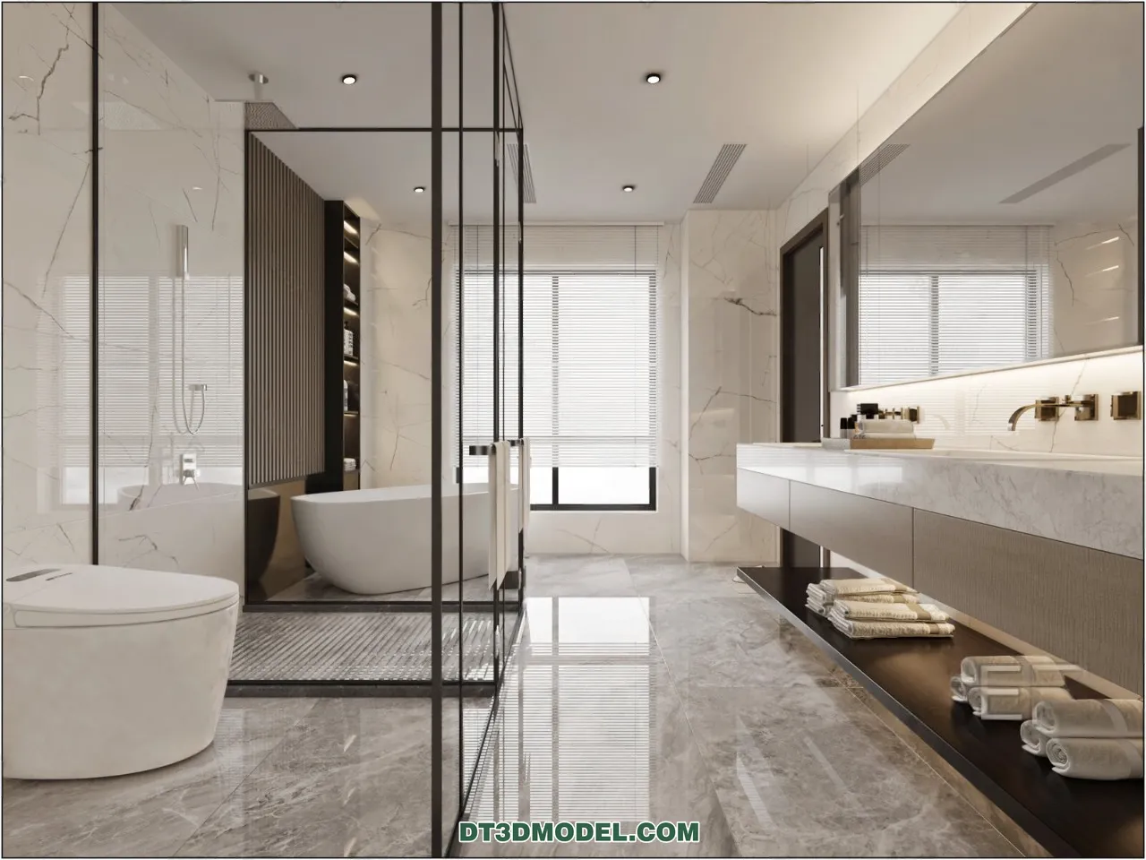 TOILET - 3D Model For Interior Design - 11423