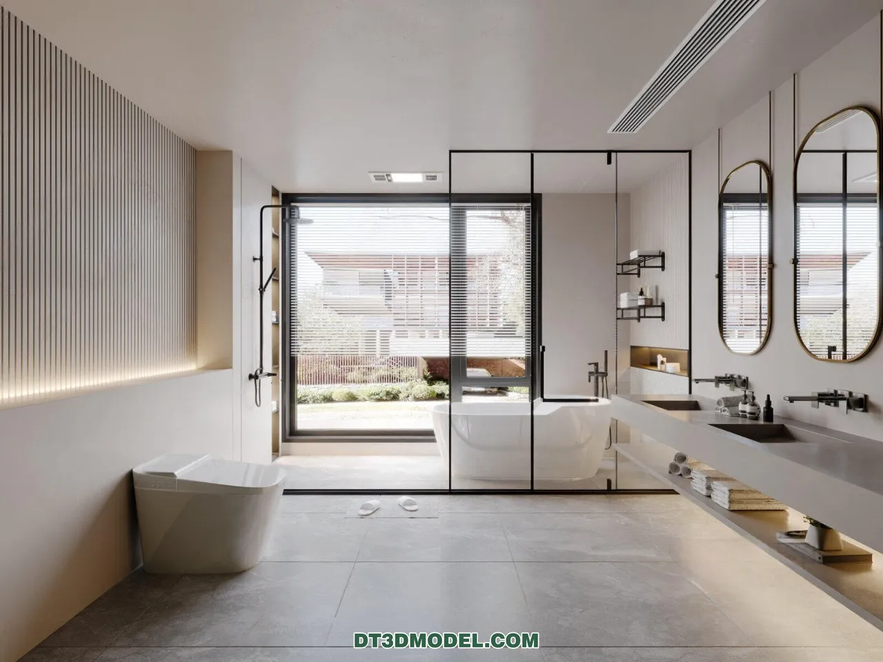 TOILET - 3D Model For Interior Design - 11424