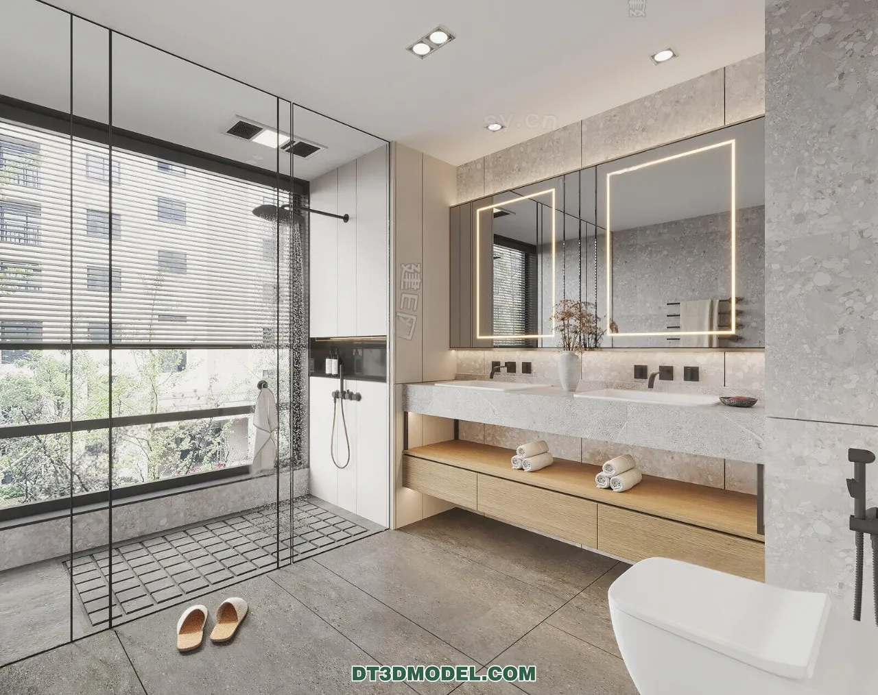 TOILET - 3D Model For Interior Design - 11428