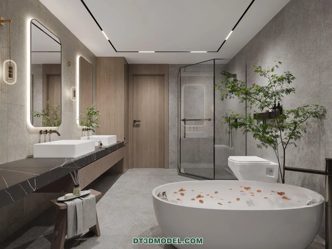 TOILET - 3D Model For Interior Design - 11430