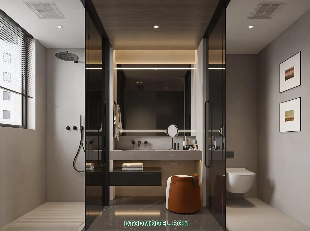 TOILET - 3D Model For Interior Design - 11437