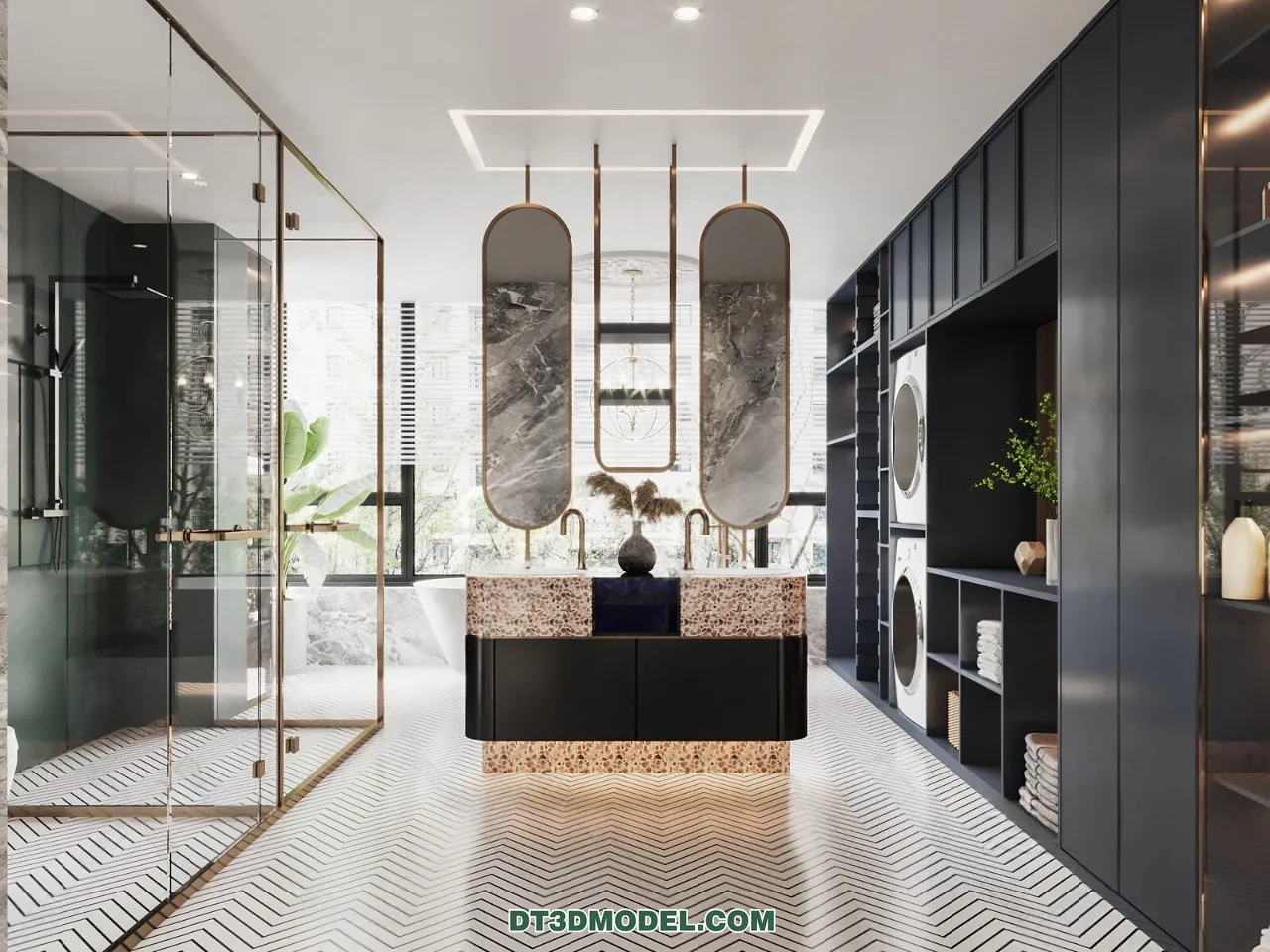 TOILET - 3D Model For Interior Design - 11442