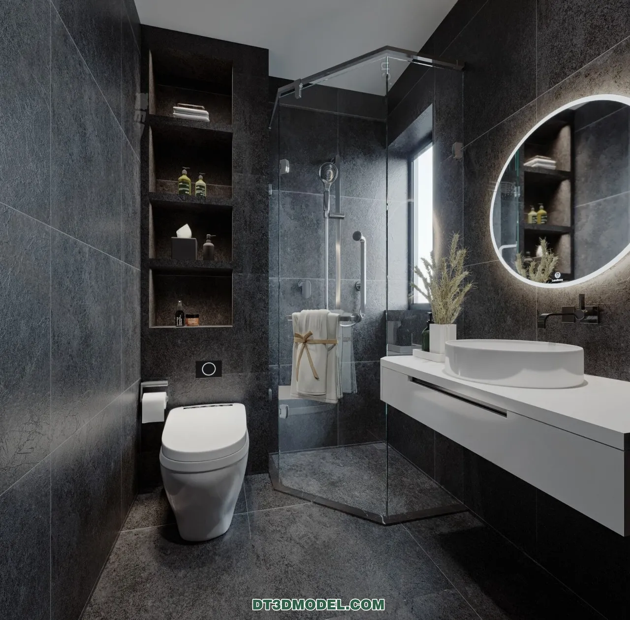 TOILET - 3D Model For Interior Design - 11443