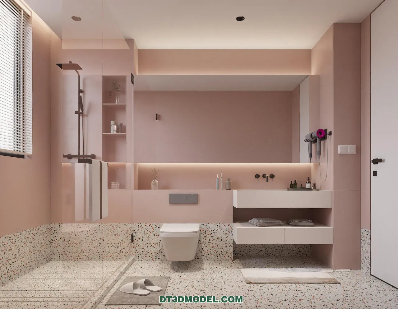 TOILET - 3D Model For Interior Design - 11445