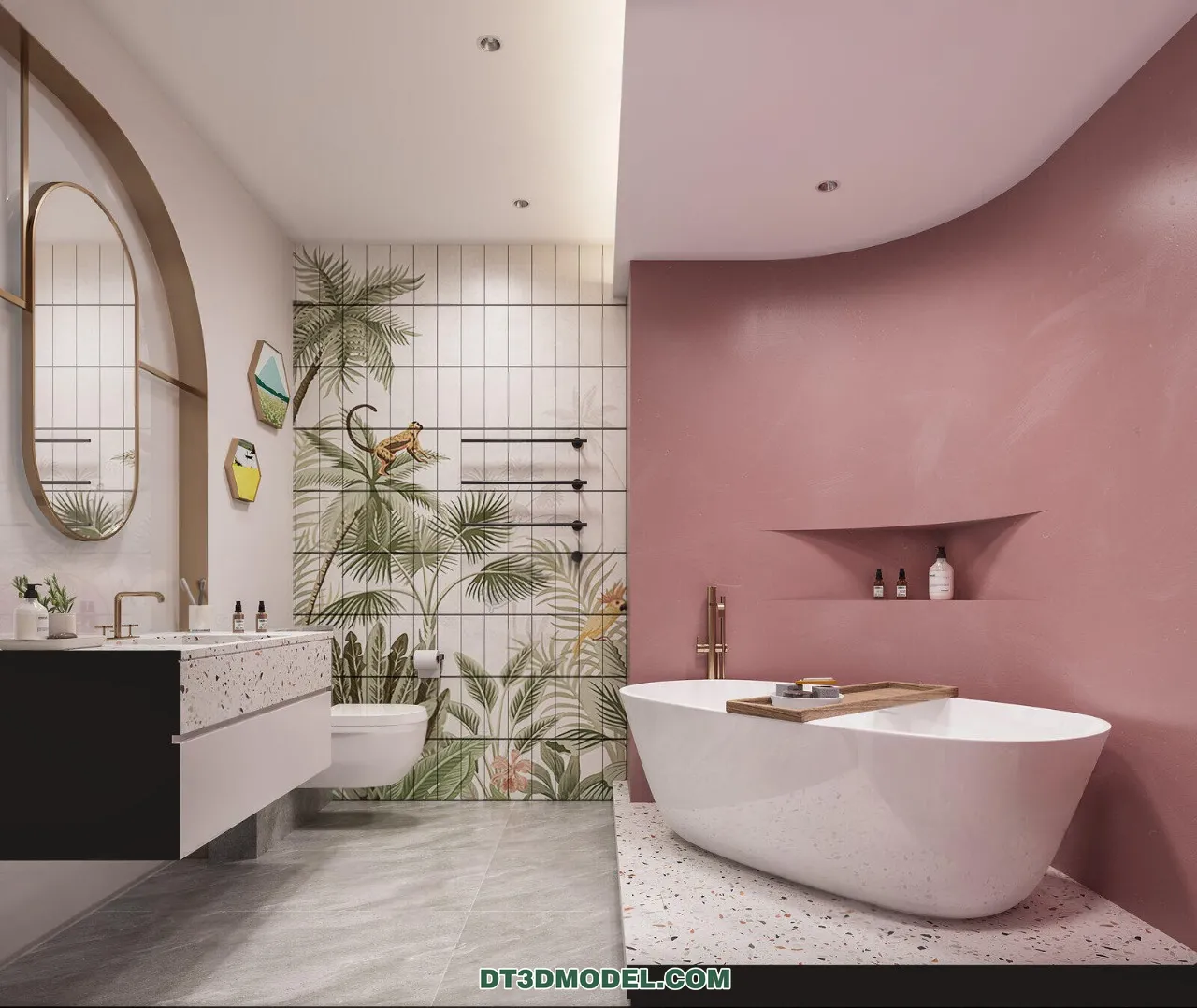 TOILET - 3D Model For Interior Design - 11446