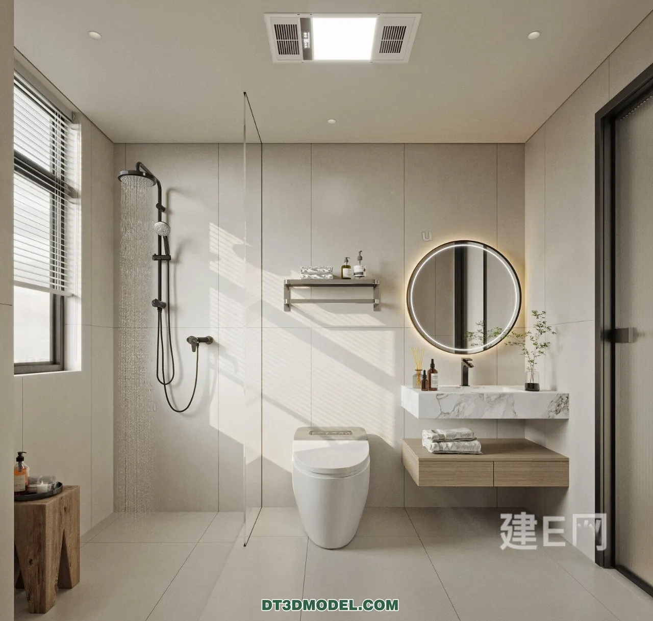 TOILET - 3D Model For Interior Design - 11454