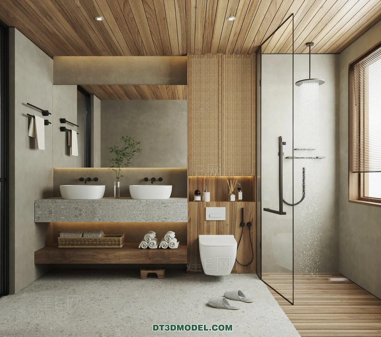 TOILET - 3D Model For Interior Design - 11456