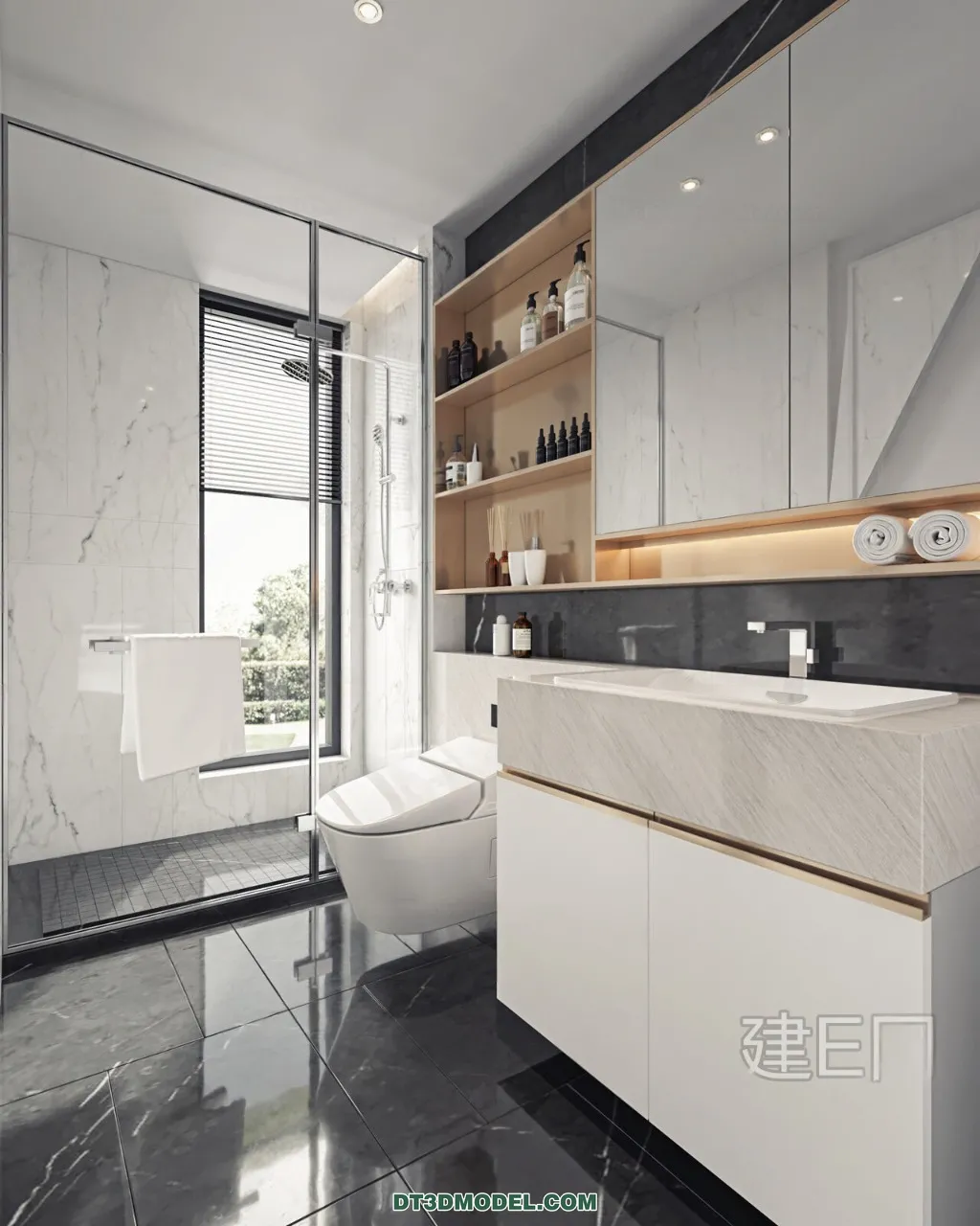 TOILET - 3D Model For Interior Design - 11457