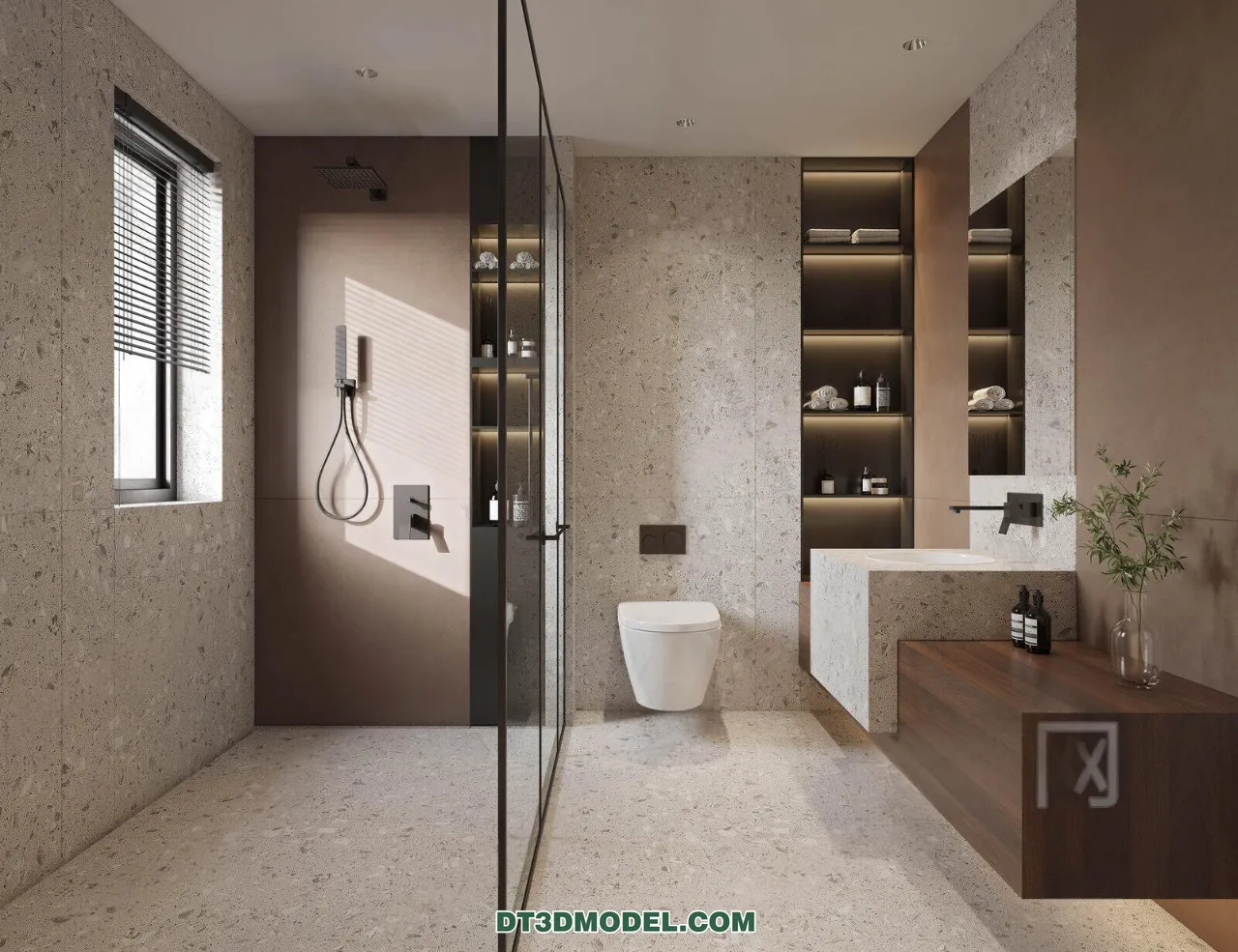 TOILET - 3D Model For Interior Design - 11459