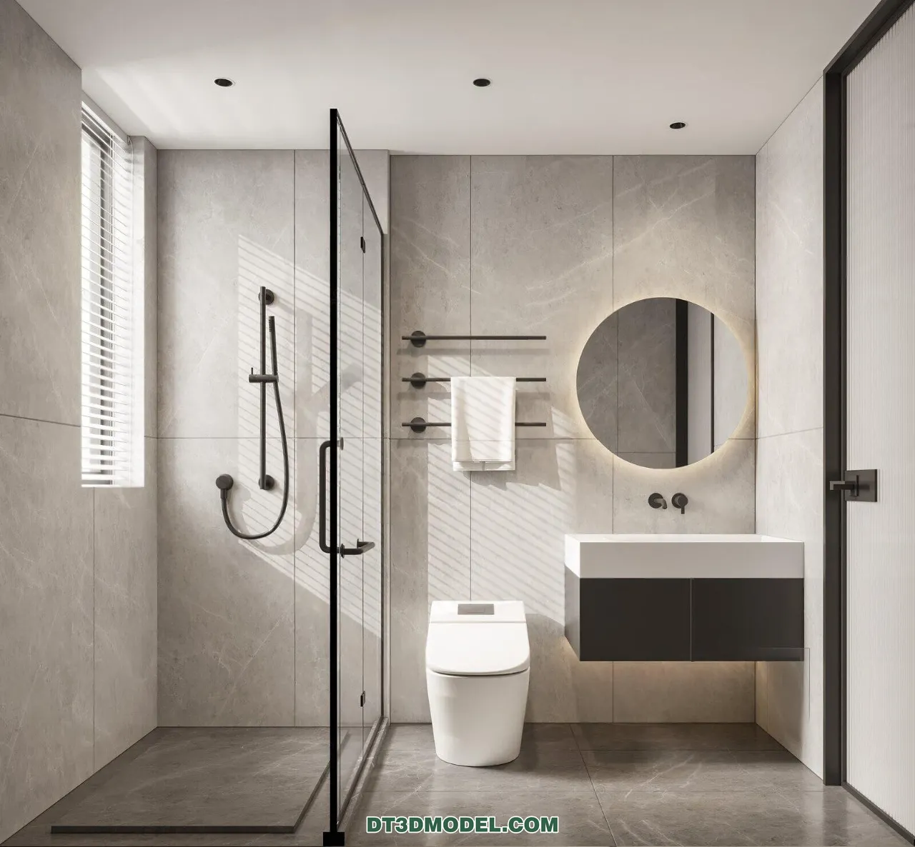 TOILET - 3D Model For Interior Design - 11462